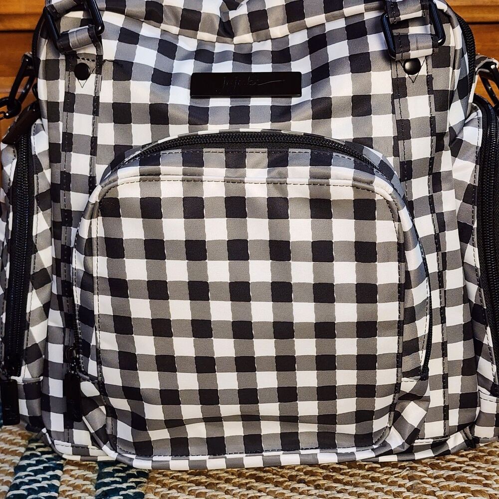 Ju-Ju-Be Gingham Style Be Supplied Pumping Diaper Bag Complete EUC - Picture 13 of 16